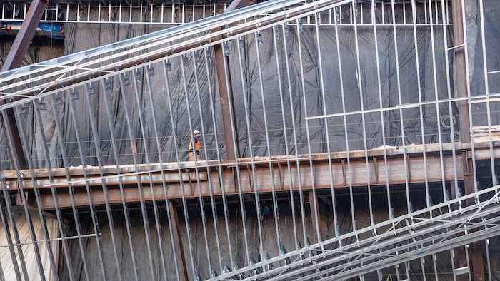 Rebar and formwork inspection on site